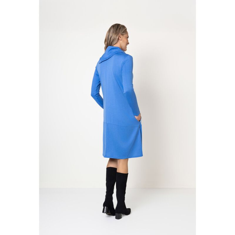 B Merino Cowl Neck Dress image number 5